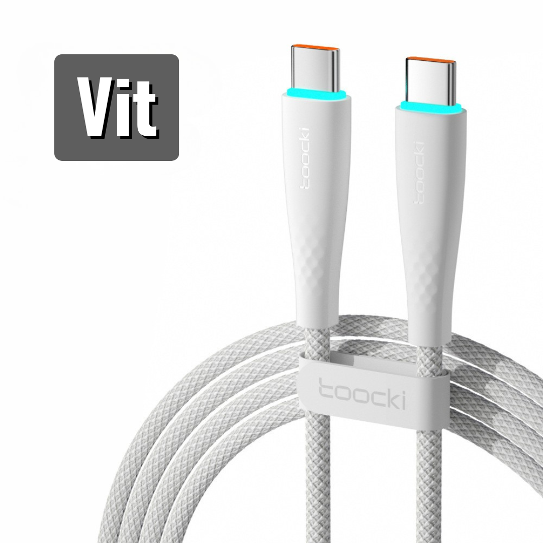 100W USB-C till USB-C Snabbladdningskabel